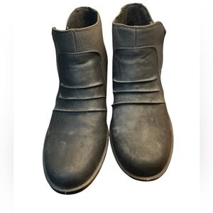 Easy Street Comfort Wave Ankle Boot Womens Size 9 M Brown Side Zip Booties Shoes